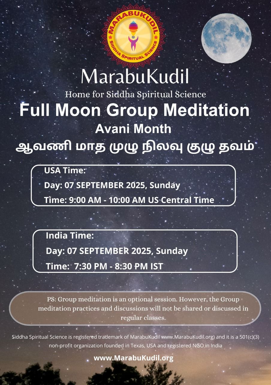 Avani Month - Full Moon Meditation